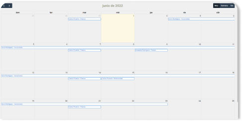 Calendario operativo